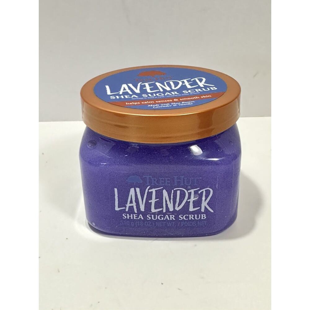 Tree Hut Lavender Shea‎ Sugar Scrub Shea Butter Lavender & Vanilla 18 Oz RARE